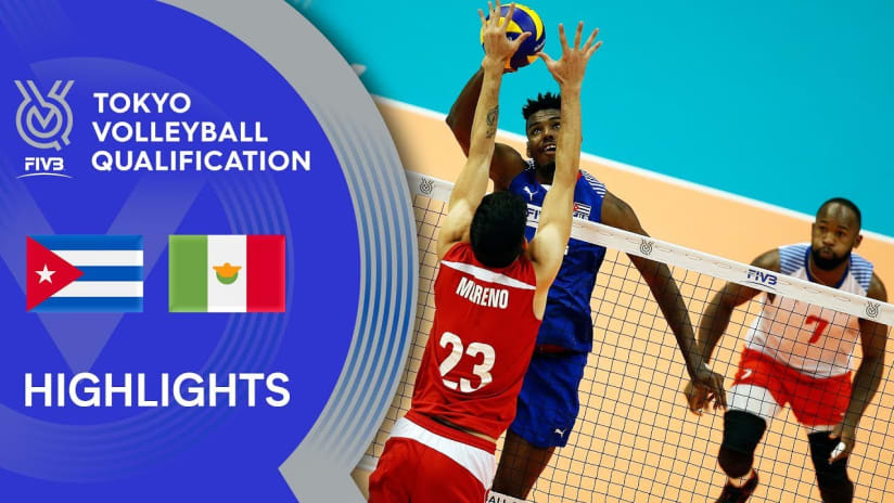 CUBA vs. MEXICO - Highlights Men | Volleyball Olympic Qualification 2019