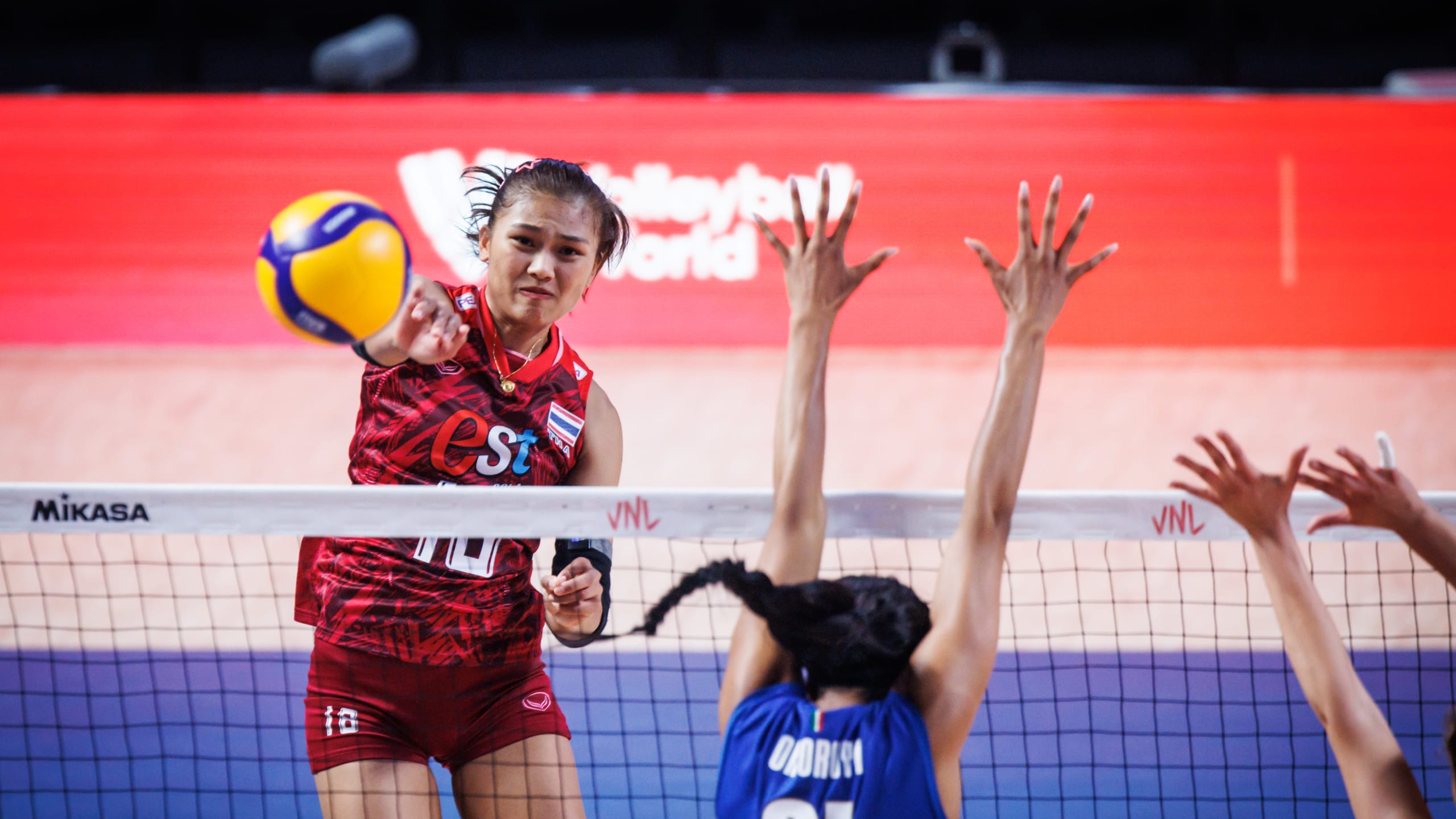 Pimpichaya played a fantastic match, but her efforts weren't enough to give Thailand the win