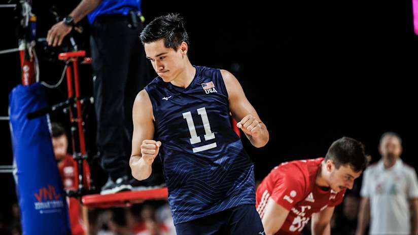 Micah Christenson, setter for the USA Volleyball team
