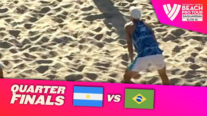 Capogrosso N./Capogrosso T. vs. Pedro /Renato - Quarter Final | Saquarema 2025 #BeachProTour