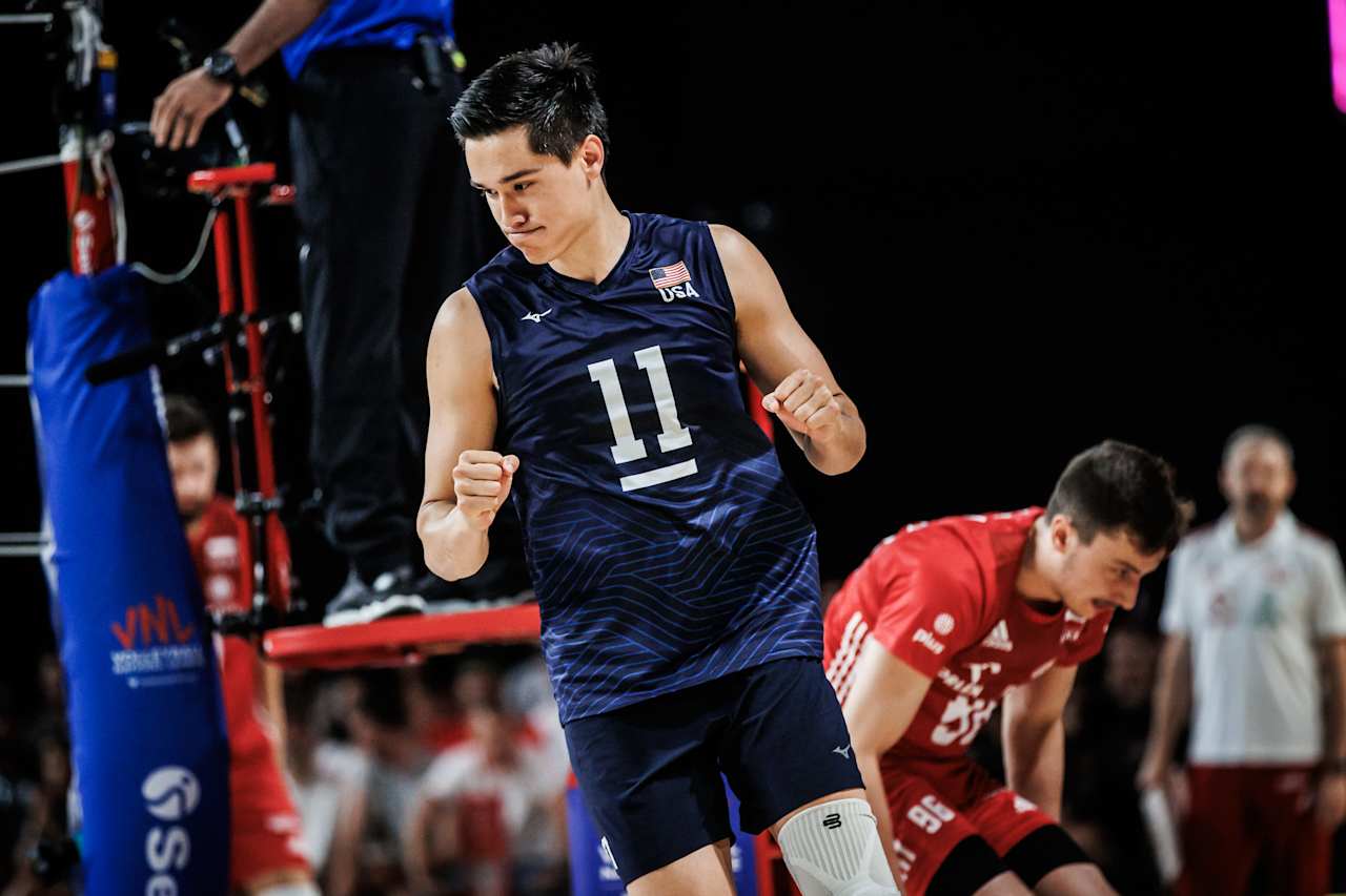 Micah Christenson, setter for the USA Volleyball team